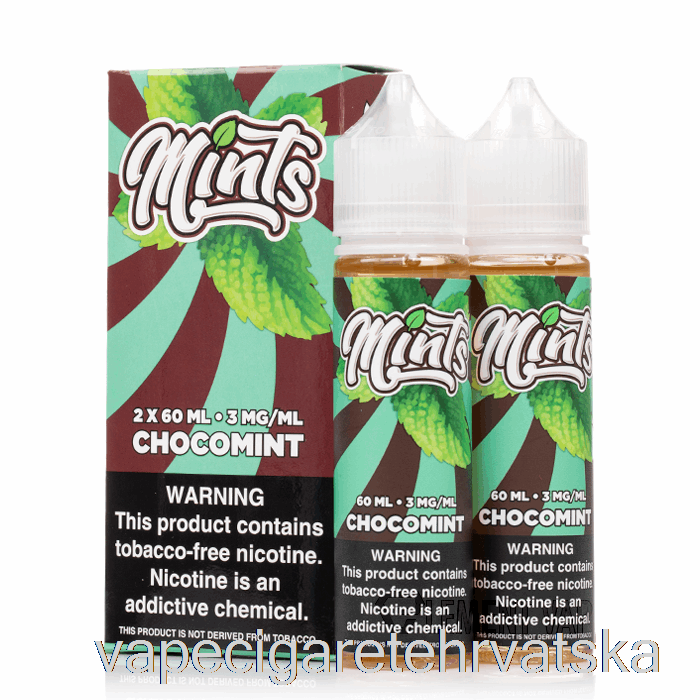 Vape Cigarete Chocomint - Mints Vape Co - 120ml 3mg